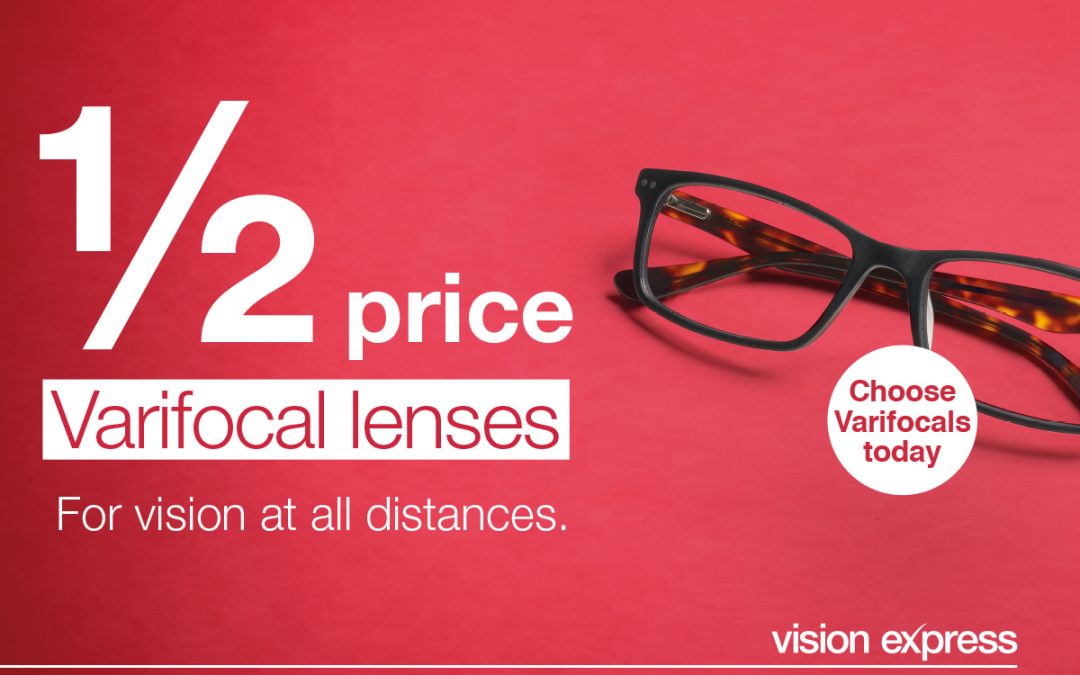 Half Price Varifocal Lenses at Vision Express