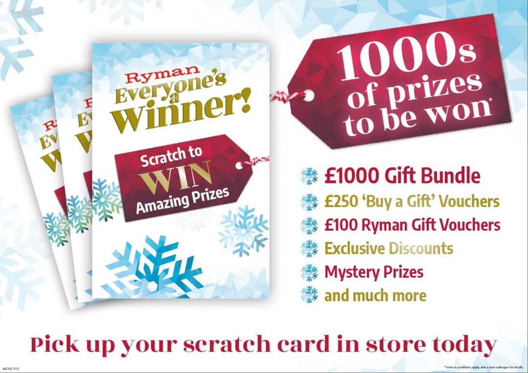 Ryman Stationery Everyone’s a Winner Spinning Gate Shopping Centre