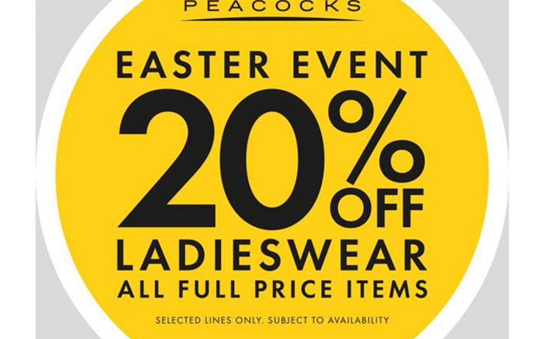 Peacocks – Up to 20% Off Ladieswear