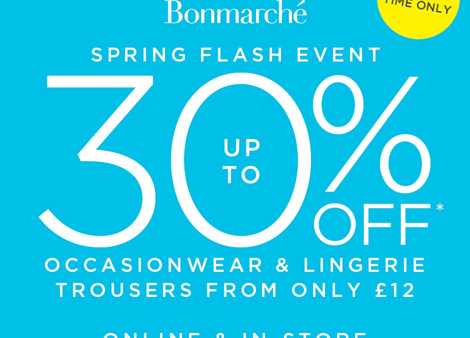 Bonmarché spring flash event