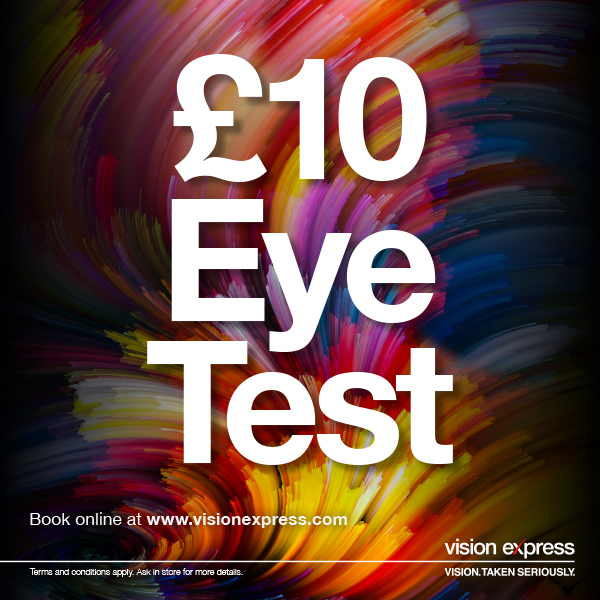 £10 Eye Test at Vision Express