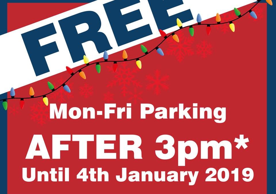 Free Weekday Parking on Entry after 3pm
