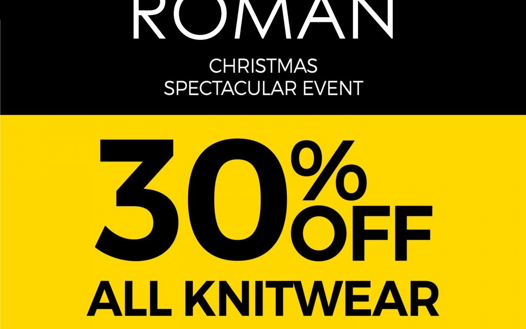 30% off Knitwear at Roman