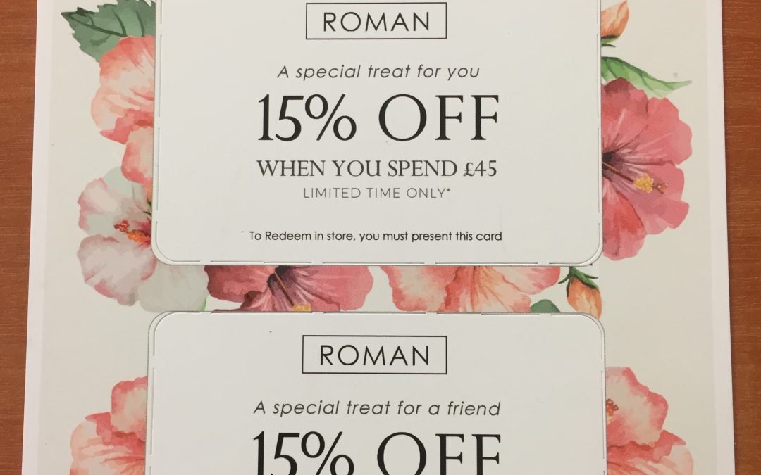 VIP Shopper Card at Roman