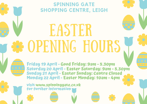 Easter Weekend – Centre Opening Hours