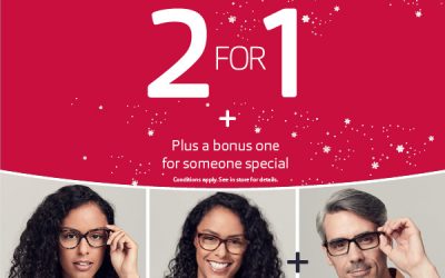 2 for 1 offer at Vision Express