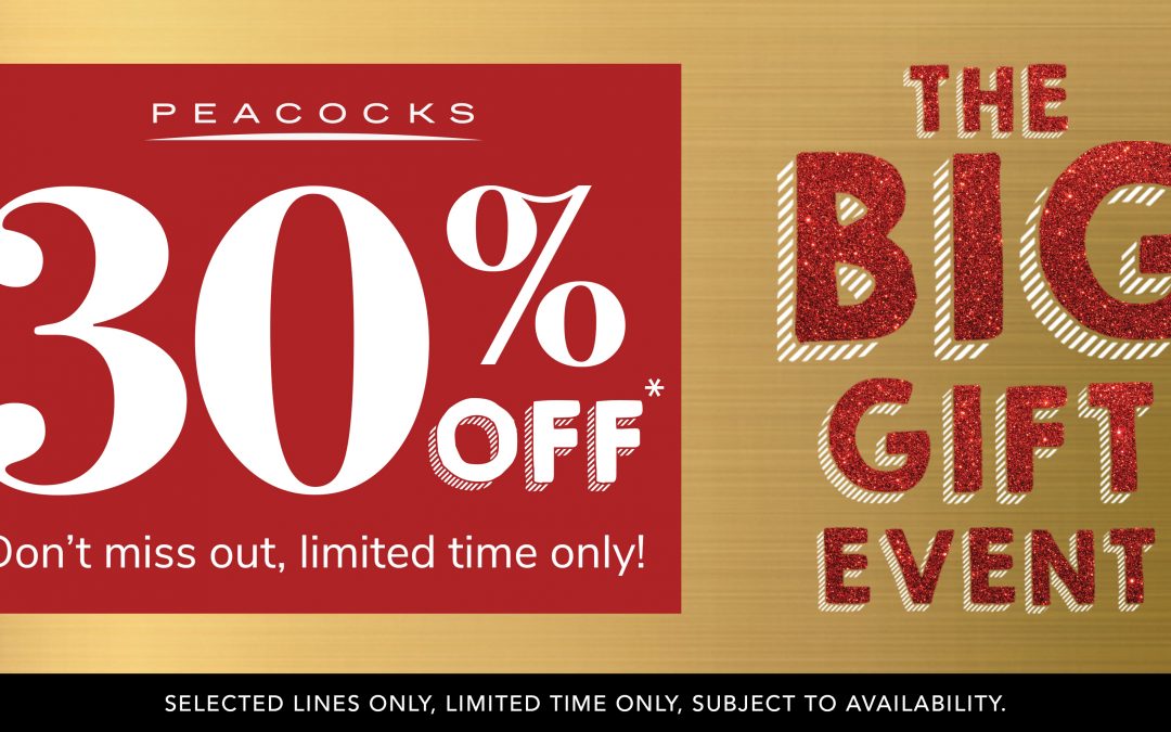 30% off Gifts at Peacocks