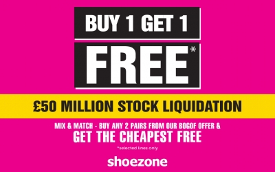 Buy 1, Get 1 FREE at ShoeZone
