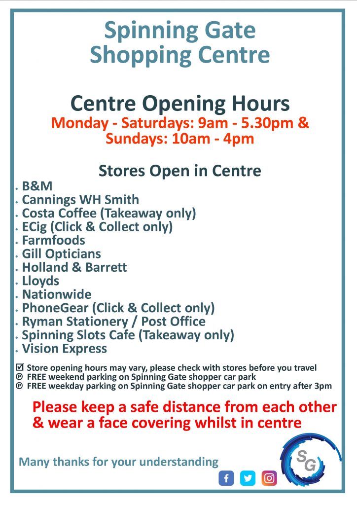 Spinning Gate Tier 4 Restrictions Spinning Gate Shopping Centre