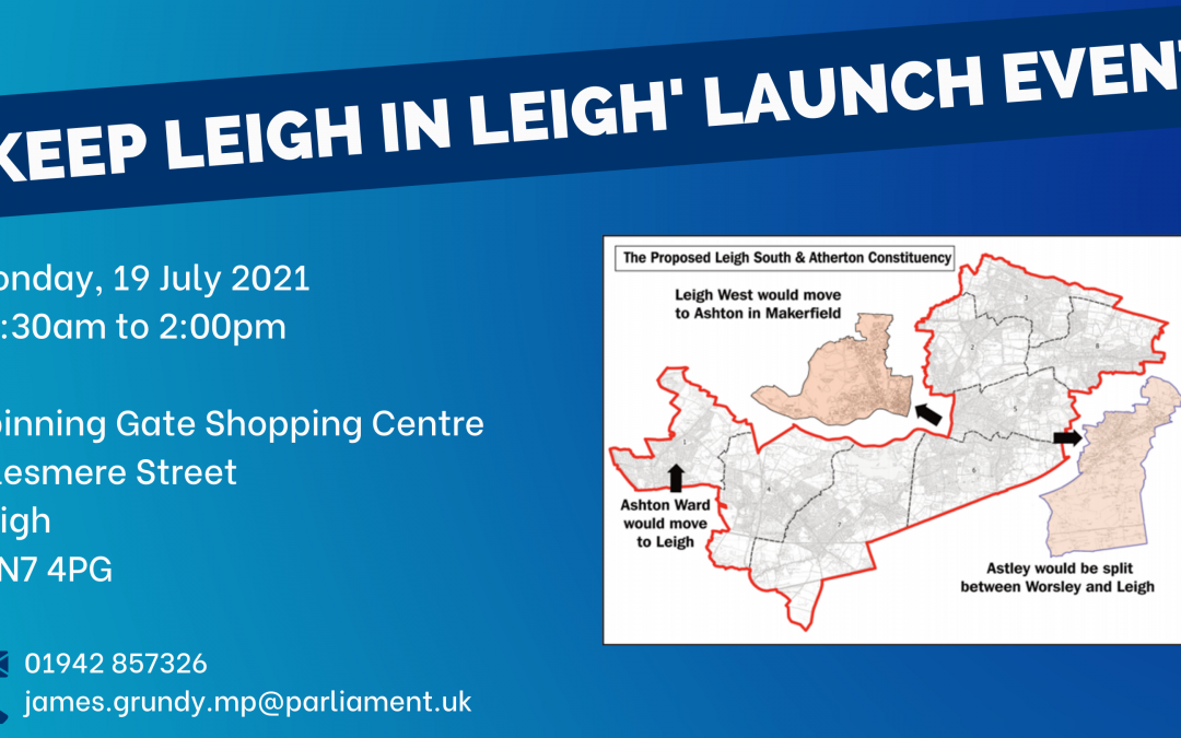 Keep Leigh In Leigh Launch Campaign