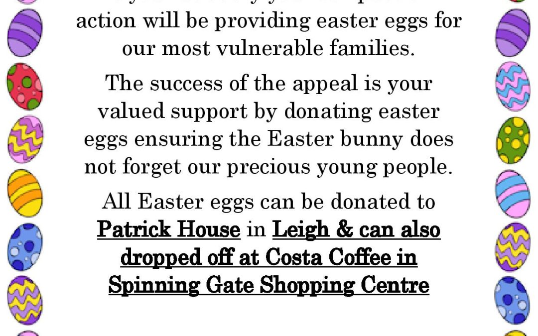 Easter Egg Appeal for Compassion in Action (local charity)